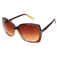 Unik solbrille med blomster-motiv