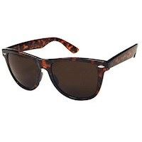 Trendy skildpaddefarvede Wayfarer solbriller